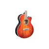 Guitarra Electroacústica Washburn Ea55g Mini Jumbo Tapa Koa Color Sunburst Orientación De La Mano Diestro