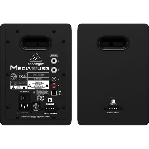 Monitores Bocinas De Estudio Usb Behringer Media 40usb