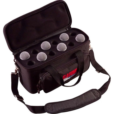 Estuche Funda Gigbag Para 12 Micrófonos Gator Gm-12b