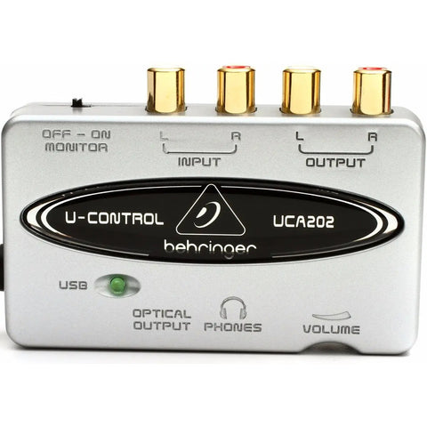 Interface De Audio Usb 2 Entrdas/salidas, Behringer Uca-202 Gris