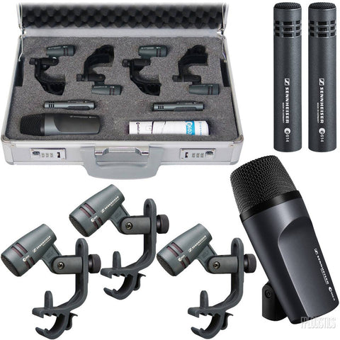 Kit 7 Micrófonos P/ Batería Y Estuche, Sennheiser Drumkit600
