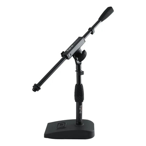 Soporte De Micrófono De Mesa Frameworks En Acero Negro Con Base Ponderada