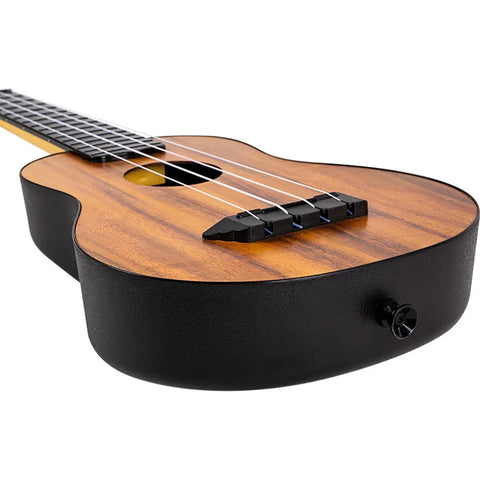 Ukelele Soprano Tapa De Acacia 15 Trastes Flight Tus55acacia Naranja