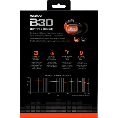 Audífonos In Ear Westone B30 Monitor Personal Pro Negro Cable Desmontable