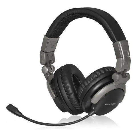 Audifonos Behringer Bb 560m Con Micrófono Dj Gamer Podcaster Color Negro