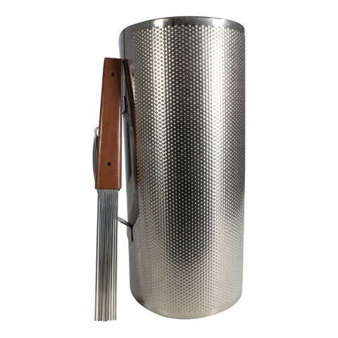 Güiro De Merengue 6x13in Fabricado Con Acero Maxtone Mgtc-10 Plateado