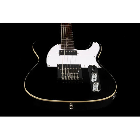 Guitarra Tipo Telectaster Jet Guitars Jt-350 Bkm H Diestro Negro Palo De Rosa