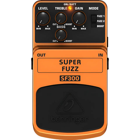 Pedal De Efectos P/ Guitarra Fuzz 3 Modos,  Behringer Sf300 Naranja
