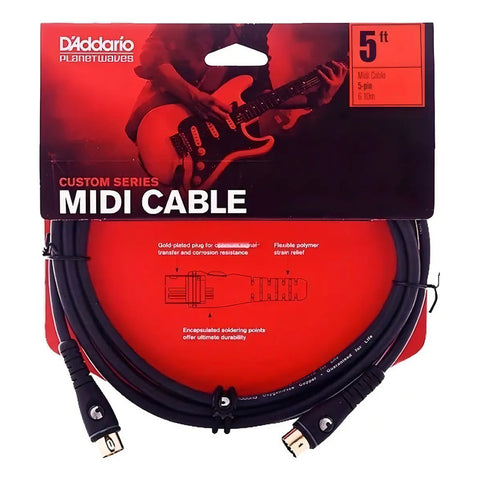 Cable Midi 1.5m D'addario Planet Waves Pw-md-05 Para Instrumentos Musicales