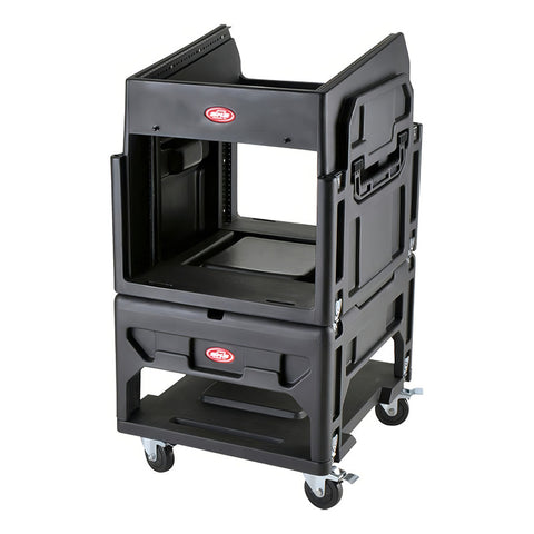 Case Rack P/ Equipo De Audio 12 Espacios, Skb 1skb19-r1208 Color Negro