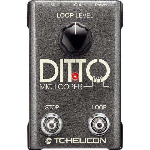 Pedal De Efecto Looper, Tc Electronic Ditto Mic Looper Gris
