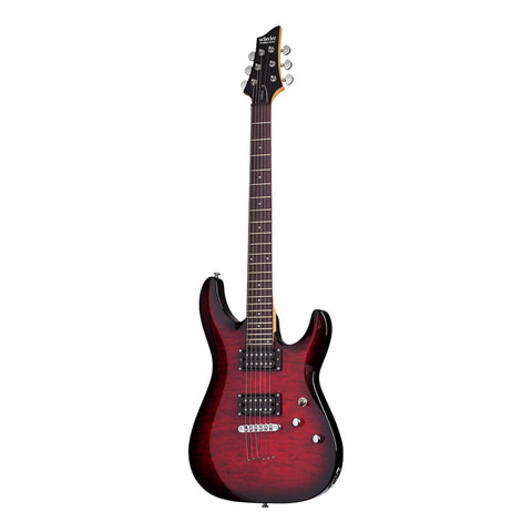 Guitarra Eléctrica Schecter C-6 Plus Tilo See-thru Cherry Burst Humbucker