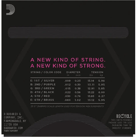 D'addario Nyxl0940bt Juego Cuerdas P/ Guitarra Eléctrica 9-40