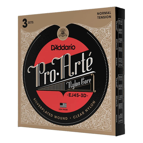 Juego De 3 Cuerdas De Guitarra Clásica Daddario Ej45 3-pack