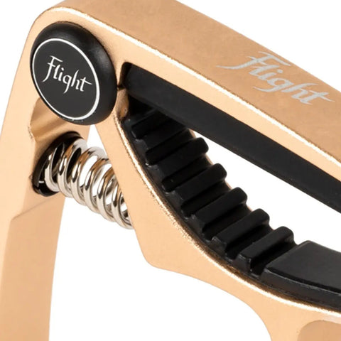 Capodastro Dorado Con Resorte Para Ukeleles Flight Fc