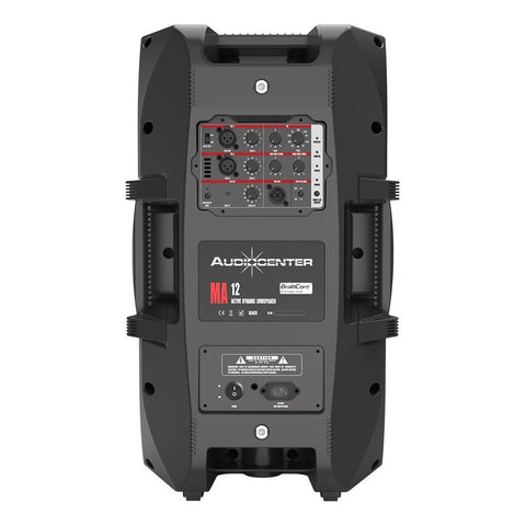 Monitor De Escenario Audiocenter Ma12 Portátil Con Bluetooth Y Wifi Negra