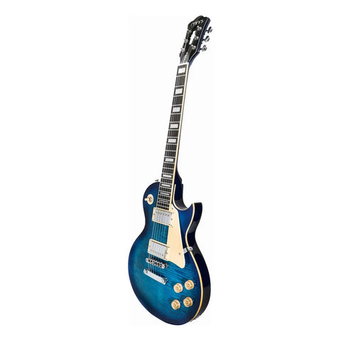 Guitarra Eléctrica Mars Lp Standard-asn De Les Paul Azul Satinado Diestro Palo De Rosa