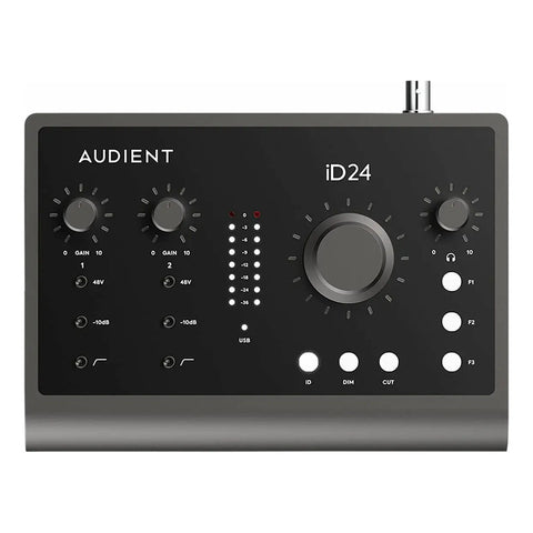 Interfaz De Audio 10 Entradas 14 Salidas Audient Id24 Negro