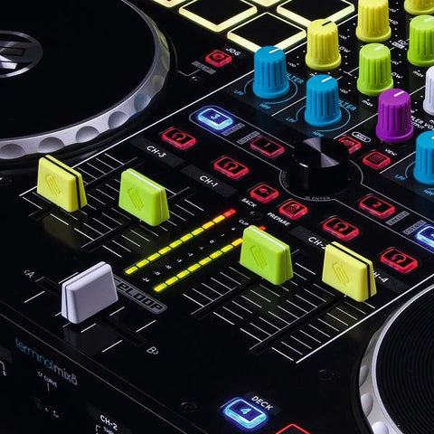 Tapas De Goma Amarilla Para Fader Reloop Fader Cap Set