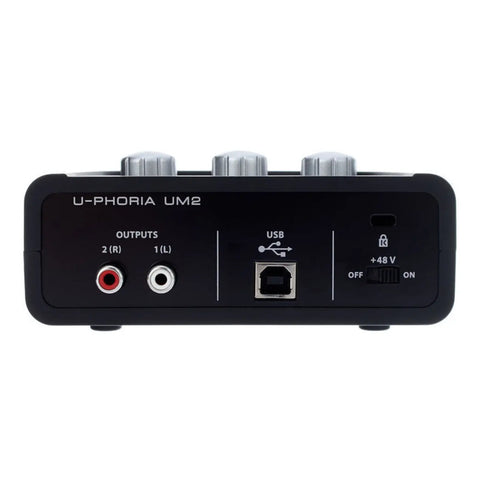 Pack Completo P/grabación C/interfaz Behringer U-phoria Stu Negro
