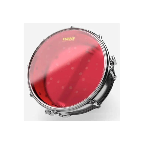Parche Golpe Tarola 2 Capas 14 Pulgadas Evans Drumheads B14hr Hydaulic Rojo