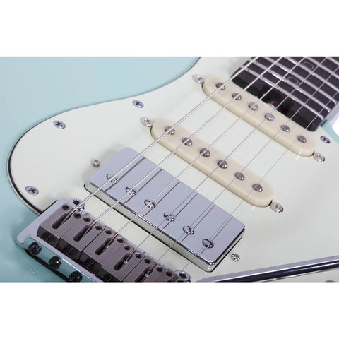 Guitarra Schecter Nick Johnston Trad 10 Anniversary Green Diestro Verde Claro Ébano
