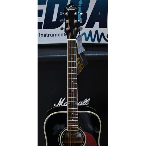 Guitarra Acústica Dreadnought Color Negro, Oscar Schmidt Og2 Black Derecha