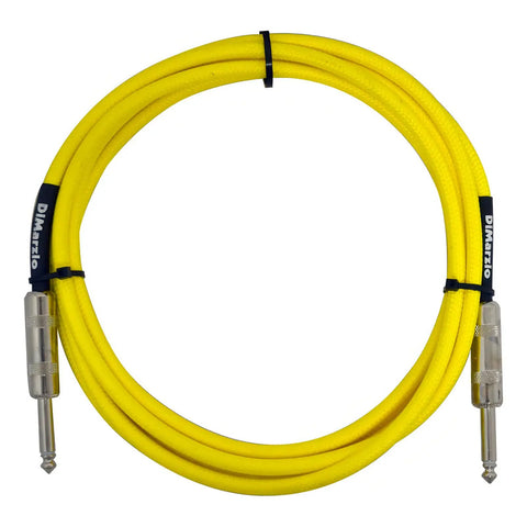 Cable Guitarra Dimarzio Ep1710 Ybd Textil 3m Amarillo Plug Awg 20