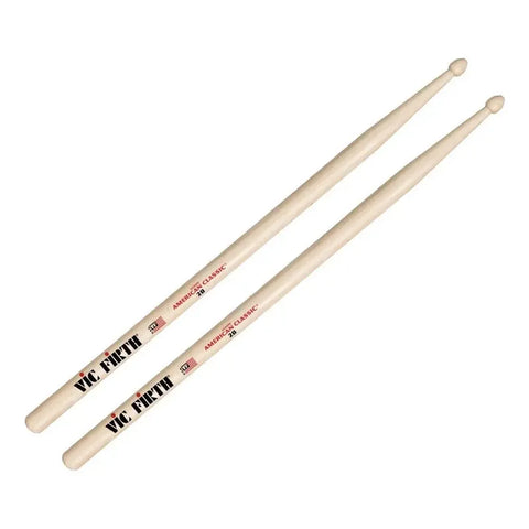 Vic Firth 2b Baquetas 16 1/4 Punta Madera Batería Percusión Color Beige