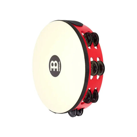 Pandero Rojo Crotalos Negros De Acero Meinl Tah2bk-r-tf