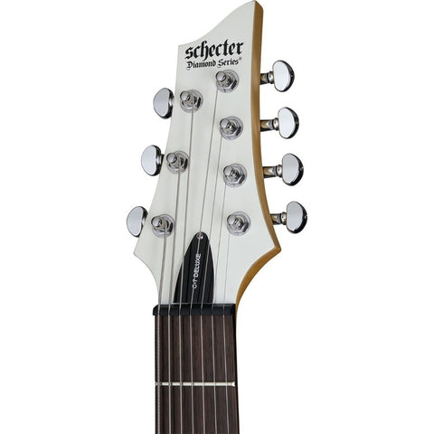 Schecter Guitarra Eléctrica C-7 Deluxe Satin White Color Blanco