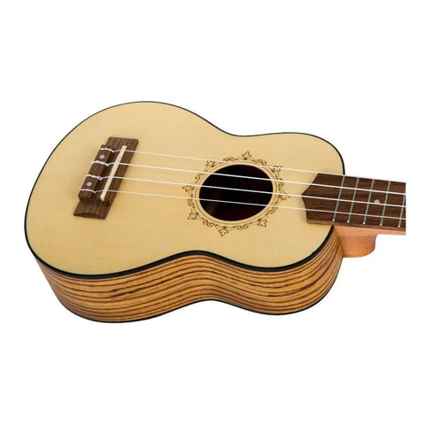 Ukulele Soprano Abeto, Flight Dus 320 Sp/zeb Marrón