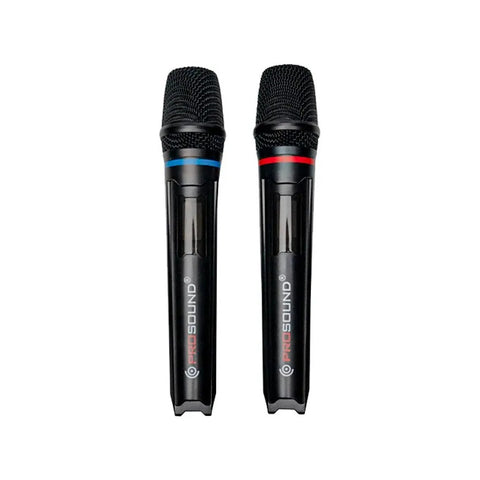 Microfono Prosound Pwm-22d Ii Inalambrico Doble Con Receptor Negro