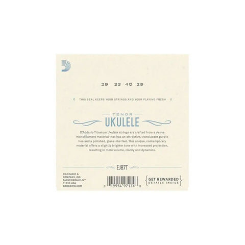 Cuerdas D'addario Ej87t Para Ukelele Tenor