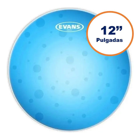 Parche Tom Para Batería Hidráulico 12 Pulgadas Evans Drumheads Tt12hb Azul