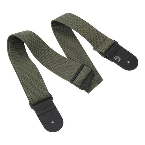 Correa Verde Algodón Planet Waves 50ct02 Guitarra Bajo Ajustable 151cm