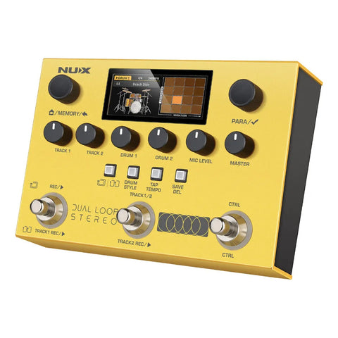 Looper Pedal Nux Nml-3dls Dual Loop Stereo Amarillo