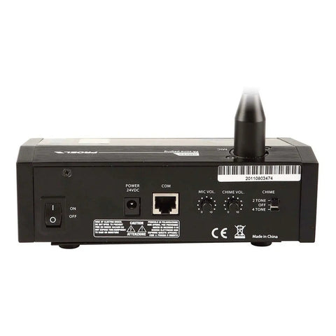 Consola Con Microfono Para Voceo Condensador, Proel Bm8x8 Negro