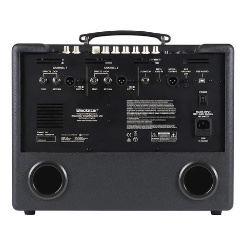 Combo Amplificador P/guitarra Acústica Blackstar Sonnet 120 Negro