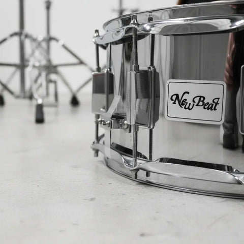 New Beat Nbs1465 Tarola Acero 14 X 6.5 Pulgadas Para Batería Casco Plateado