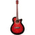 Guitarra Electroacústica Concierto Oscar Schmidt Og10cef Trd Color Flame Trans Red Orientación De La Mano Derecha