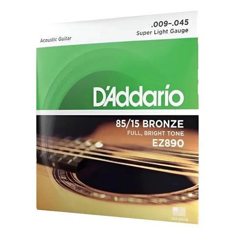 Cuerdas Guitarra Acústica Bronce 85/15 D'addario Ez890-e