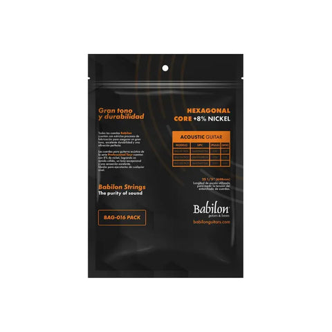 Paquete 10 Cuerdas Individuales 2a (0.016) Babilon Bag-016