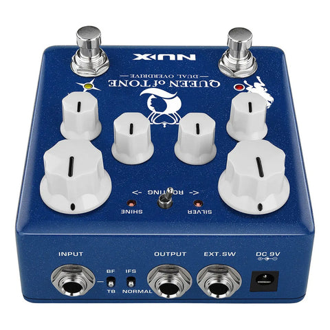 Pedal Overdrive Nux Ndo-6 Digital Para Guitarra Eléctrica Queen Of Tone Azul