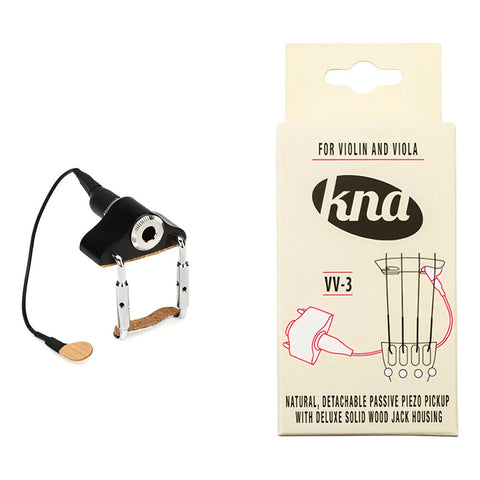 Pastilla Pasiva Kna Vv-3 Piezoeléctrico Para Violin O Viola Negro