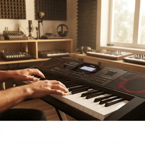 Casio Ct-x5000 C/eli Teclado Portátil Con Eliminador Color Negro