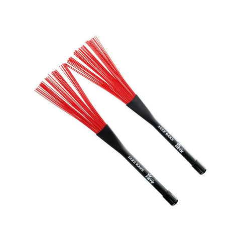 Par Escobillas Retráctiles Y Rapida Jazz Rake Vic Firth Bjr Negro
