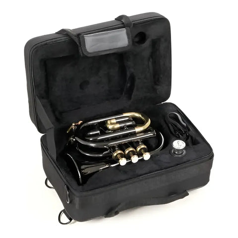 Roy Benson Pt-101k Trompeta Pocket Tono Si Bemol Con Estuche