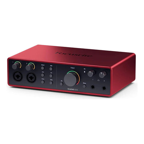Interfaz De Audio Usb-c Focusrite Scarlett 16i16 De Cuarta Generación, Color Rojo