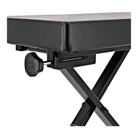 Hércules Kb200b Banco Asiento Profesional Para Piano Teclado Color Negro